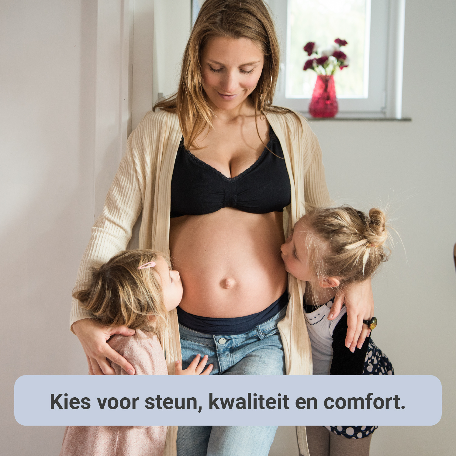 Carriwell Carriwell Meegroei- & Voedingsbh Padded + Gelbeugel - Zwart