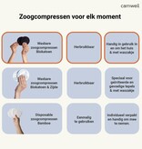 Carriwell Carriwell Wasbare Zoogcompressen Zwart katoen (6 st)