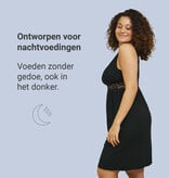 Carriwell Nachthemd voor Zwangerschap en Borstvoeding - Zwart