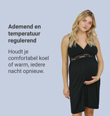 Carriwell Nachthemd voor Zwangerschap en Borstvoeding - Zwart