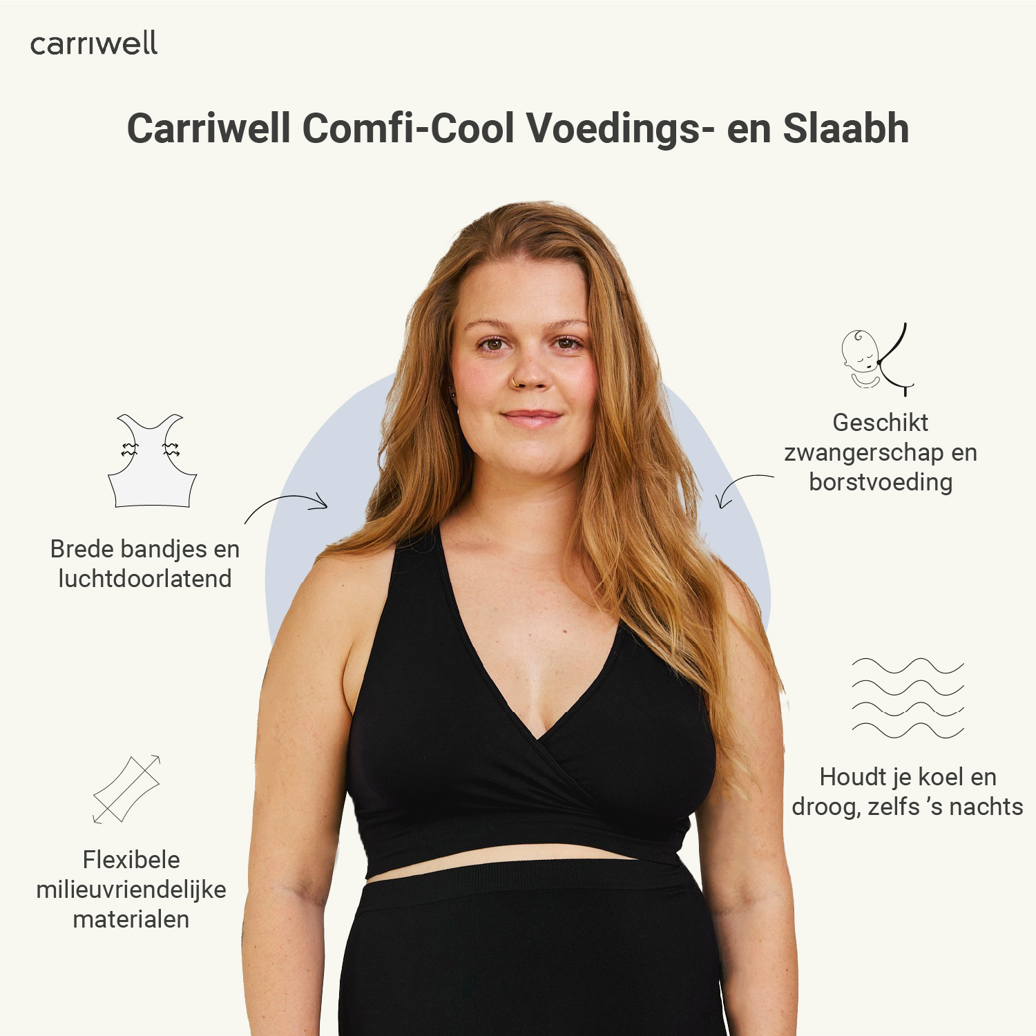 Carriwell Carriwell Comfi-Cool - Zwart