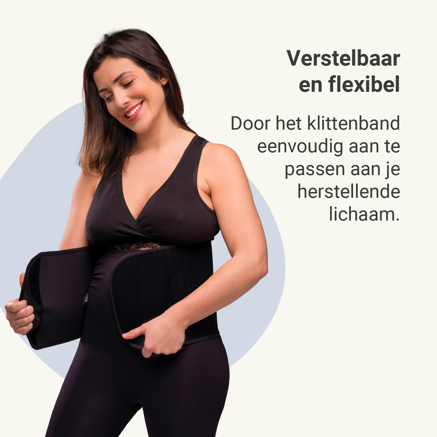 Carriwell Carriwell Sluitband Belly Binder - Zwart