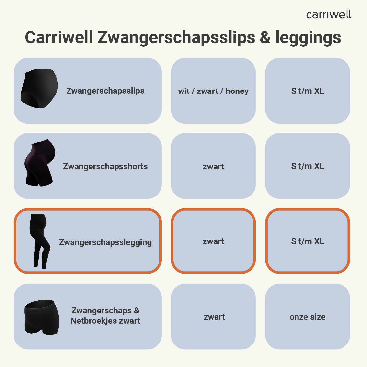 Carriwell Carriwell Zwangerschapslegging met Support