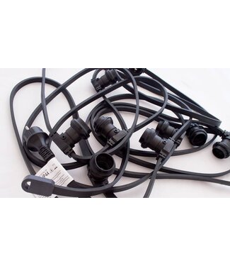 LED Stichkabel 5 Meter mit Stecker, inkl. Lampenhalter, IP44