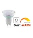 GU10 3,6w, 380 Lumen, 2700K-1800K (Warm Tone) , 2 Jahre Garantie