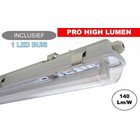 Komplette LED Leuchtstofflampe 150cm 24W, ±3300LM (Pro High Lumen), IP65, inkl. 1x LED Röhre, 3 Jahre Garantie