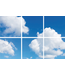 Fotodruckbild Wolken 180x120cm für 6x 60x60cm Led-Paneel