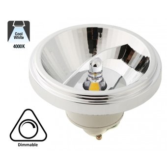 GU10 AR111 LED Spot 12w, 700-730 Lumen, 45°, Dimbaar, 3 Jaar Garantie