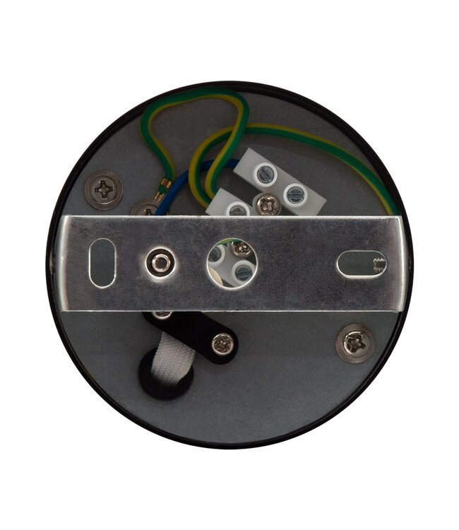 Anbauleuchte Rund Ø80x110 mm, Schwarz, (1x GU10 Strahler)