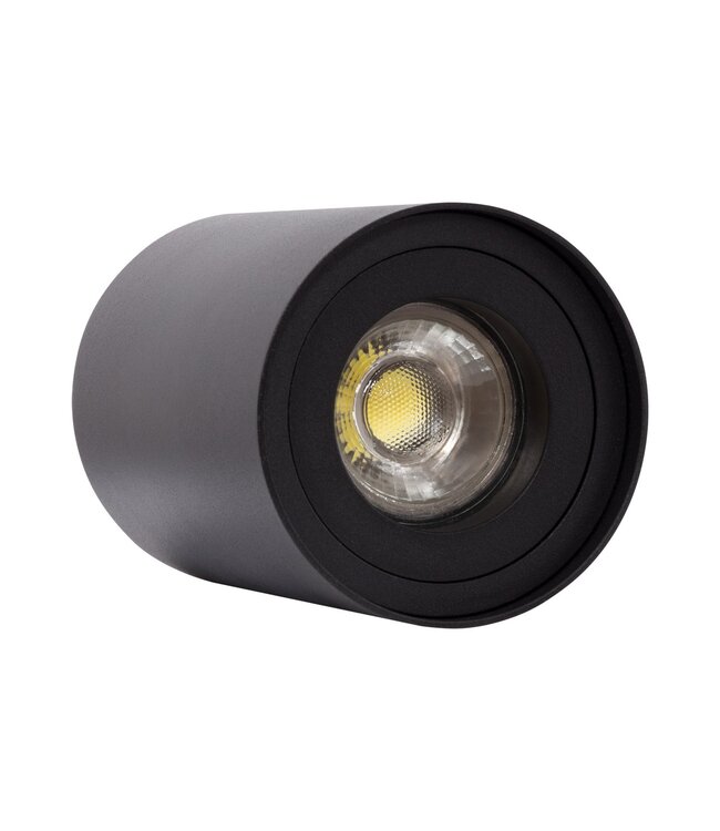 Opbouwarmatuur Rond Ø80x110 mm, Zwart, (1x GU10 spot)