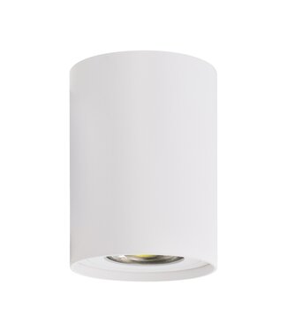 Opbouwarmatuur Rond Ø80x110 mm, Wit, (1x GU10 spot)