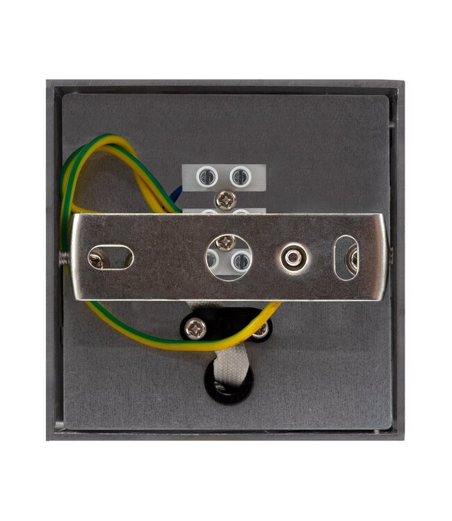 Opbouwarmatuur Vierkant 83x83x110 mm, Zilver, (1x GU10 spot)