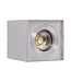 Anbauleuchte Quadratisch 83x83x110 mm, Silber, (1x GU10 Strahler)