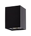 Anbauleuchte Quadratisch 83x83x110 mm, Schwarz, (1x GU10 Strahler)