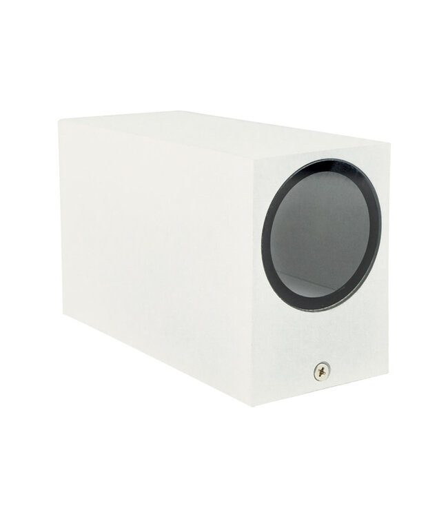 Wandleuchte Mis auf/ab, Weiß, IP54, (2x GU10-Spot)