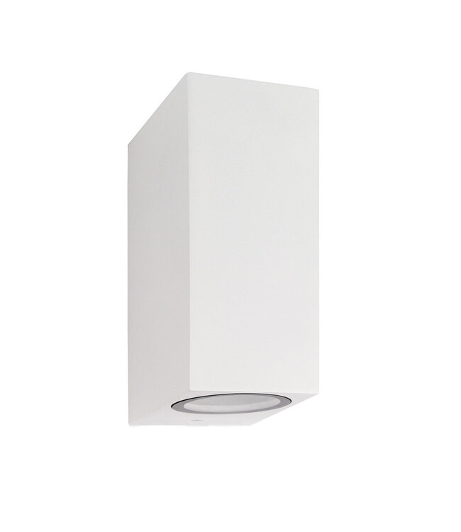 Wandleuchte Mis auf/ab, Weiß, IP54, (2x GU10-Spot)