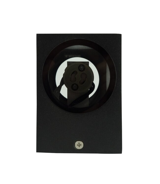 Wandleuchte Mis auf/ab, Schwarz, IP54, (2x GU10-Spot)