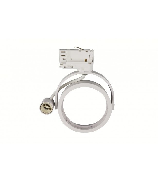 3 Fase Rail armatuur AR111 met GU10 Fitting, Witkleurige behuizing