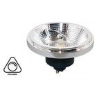 GU10 AR111 LED Spot 12w Schwarz, 700-730 Lumen, 45°, dimmbar, 2 Jahre Garantie