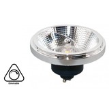 GU10 AR111 LED Spot 12w Schwarz, 700-730 Lumen, 45°, dimmbar, 2 Jahre Garantie