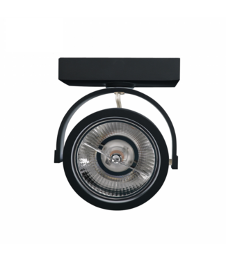 Opbouw armatuur AR111 met GU10 Fitting, Zwartkleurige behuizing