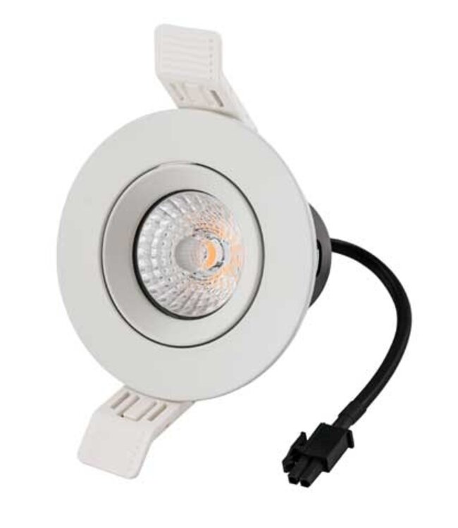 Led Spot Fixture Mattweiß, Vertieft, schwenkbar, IP20