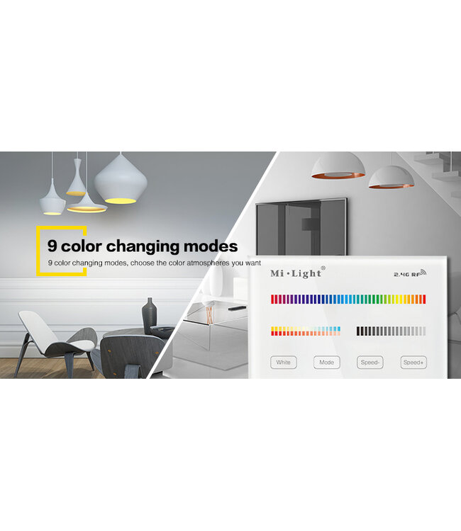 MiBoxer-Wandsteuerung RGB + CCT (230V-Version)