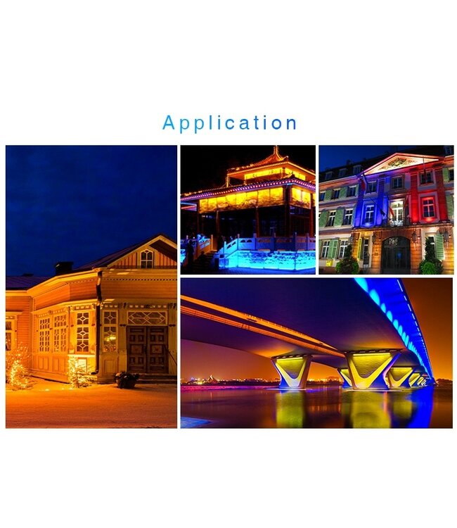 MiBoxer LED-Wallwasher 100cm, 24w, RGB+CCT Wifi/RF, 1800 Lumen, IP66, 230v, 2 Jahre Garantie