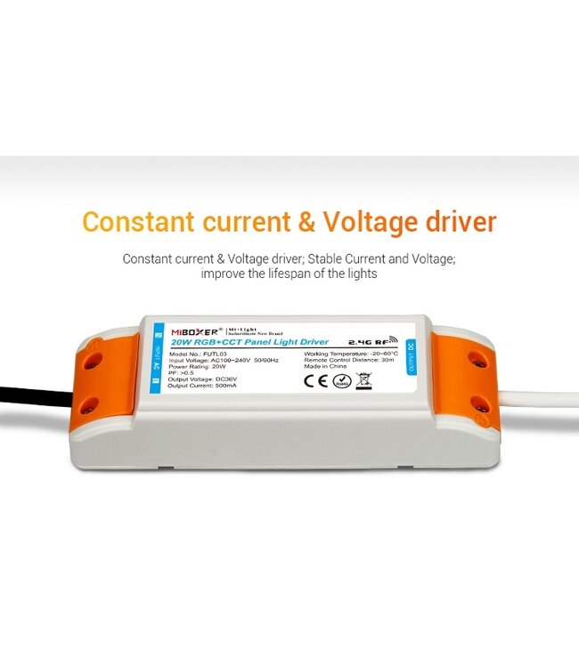 Led-Panel 30x30cm, 20w, RGB+CCT, 2 Jahre Garantie