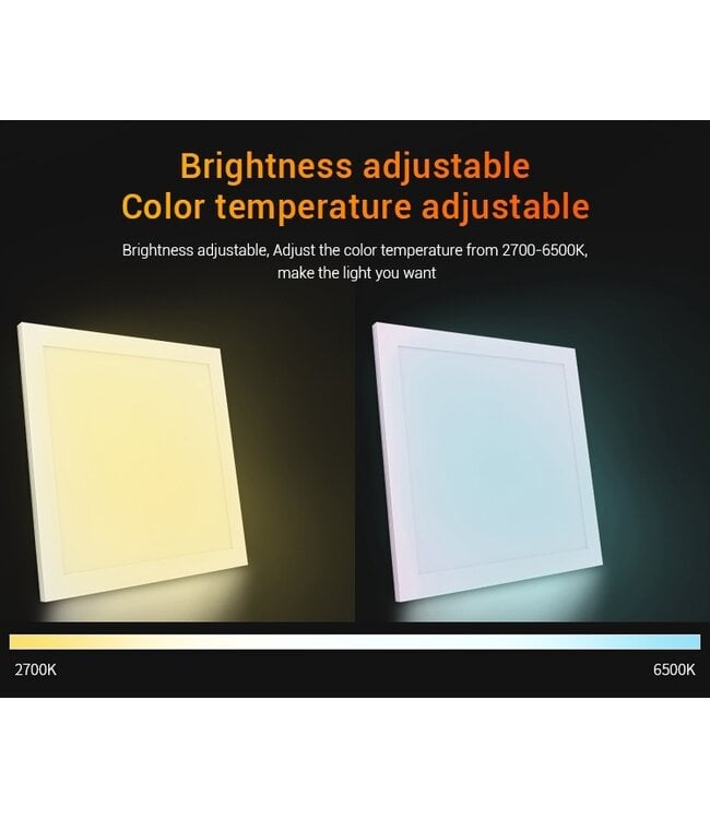 Led-Panel 30x30cm, 20w, RGB+CCT, 2 Jahre Garantie