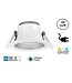 CCT Reflektor LED Downlighter 10w, 850-1000 Lumen, Lochgröße Ø90mm, UGR19, Steckerfertig, 3 Jahre Garantie