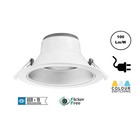 CCT Reflector Led Downlighter 15w, 1275-1500 Lumen, gatmaat Ø145mm, UGR19, Stekkerklaar, 3 Jaar Garantie