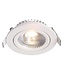 Inbouw LED Spot 5w Flat, 450 Lumen, Dim To Warm, Kantelbaar, IP44, Dimbaar, CRI90, Wit Armatuur, Gatmaat 72mm, 2 Jaar Garantie