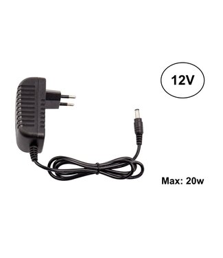 Led Strip Netzteil 12V/24W/2A, Max: 20w, Steckerfertig, 2 Jahre Garantie