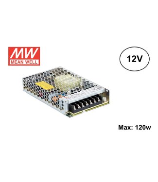 MeanWell Led Strip Netzteil 12V/150W/12,5A, Max: 120w, 2 Jahre Garantie