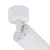 Opbouw Led Spot armatuur met GU10 Fitting met lange koker, witkleurige behuizing