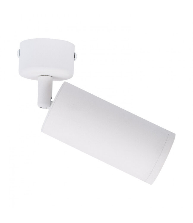 Opbouw Led Spot armatuur met GU10 Fitting met lange koker, witkleurige behuizing