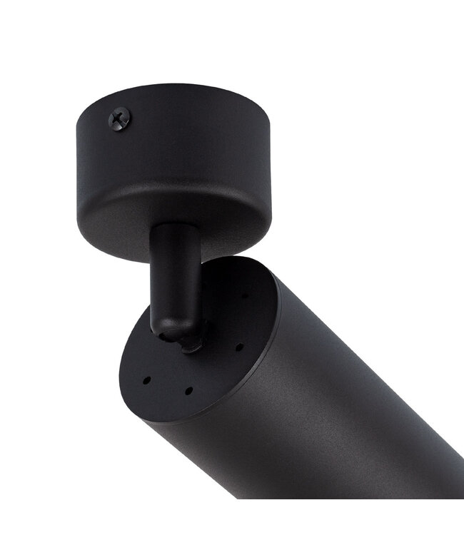 Oberflächenmontierte Led Spot Leuchte mit GU10 Fitting mit langem Rohr, schwarzes Gehäuse