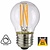 E27 Filament Bollamp 4w, 380 Lumen, 2200K Flame, Dimbaar, 2 jaar garantie