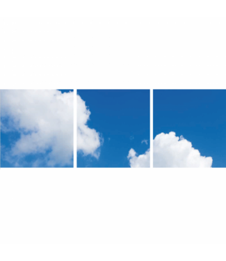 Fotodruckbild Wolken 60x180cm für 3x 60x60cm Led-Platte