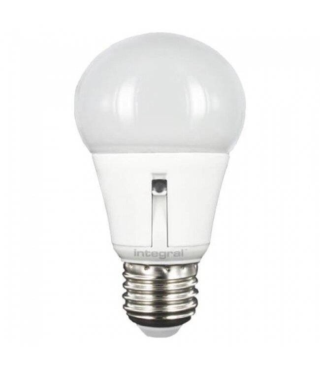 E27 5,5w Led Bollamp, 5000K, Dag/Nacht Sensor, 2 Jaar garantie