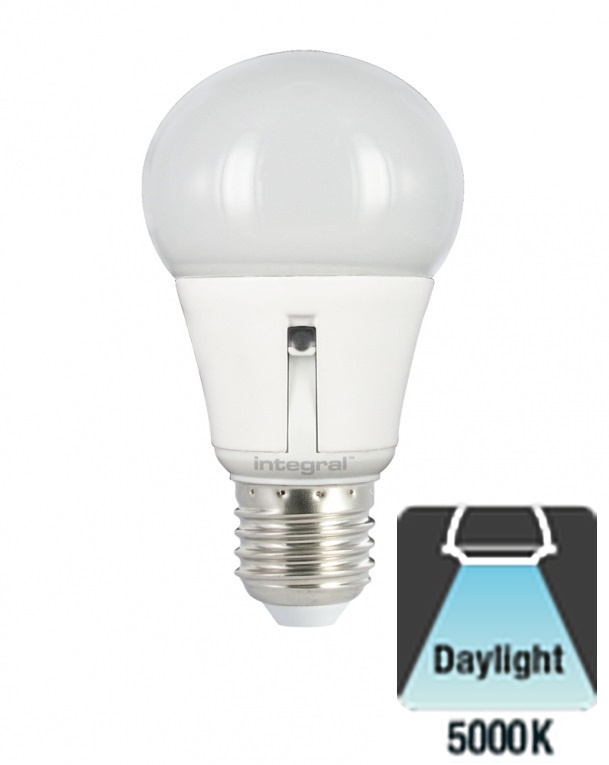 Integral E27 5,5-W-LED-Birne mit integriertem Tag/Nacht-Sensor 