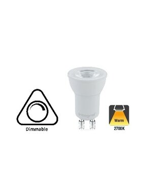 GU10 35MM 3,6w, 290 Lumen, 2700K Warm wit, Dimbaar, 2 Jaar garantie