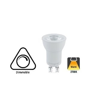 Lampadina led gu10 7w 2700k ottica 35 450lm dimmerabile - 2912