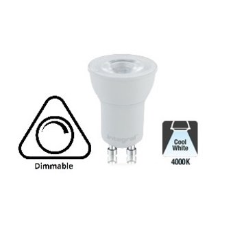 GU10 35MM 3,6w, 290 Lumen, 4000K Neutraal  wit, Dimbaar, 2 Jaar garantie