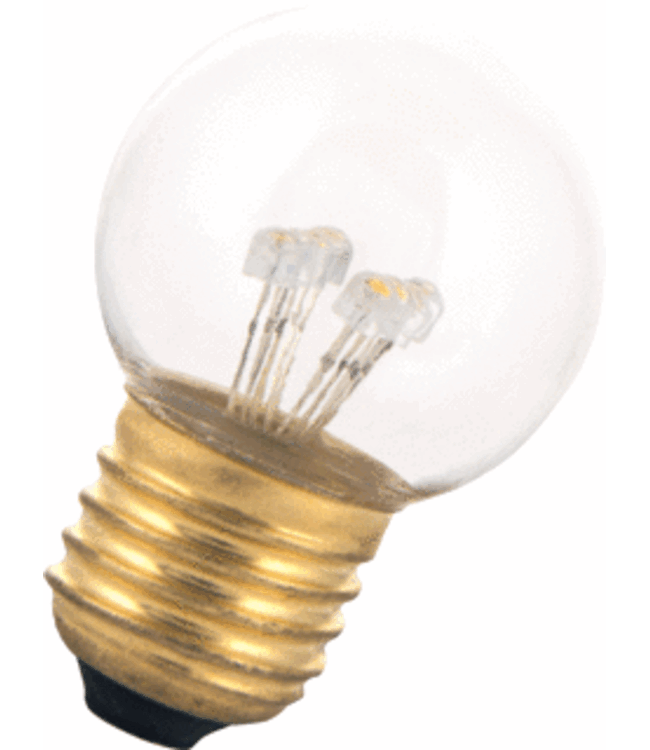 E27 0,7w Glühbirnenlampe, 30 Lumen, transparente Haube, 2000K Flamme