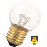 E27 0,7w Bol Lamp, 30 Lumen, Transparante Kap, 2650K Warm Wit