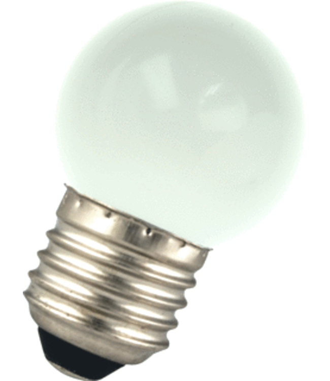 E27 1w Glühbirnenlampe, 30 Lumen, Matthaube, 2650K Warmweiß