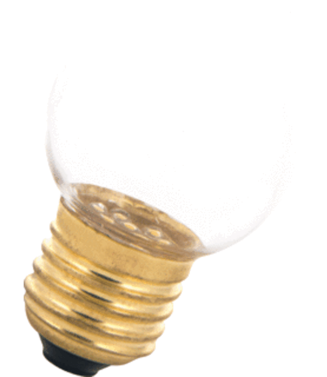 E27 1w Glühbirnenlampe, 30 Lumen, transparente Haube, 2000K Flamme
