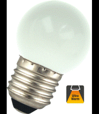 E27 1,5w Bol Lamp, 90 Lumen, Matte Kap, 2000K Flame